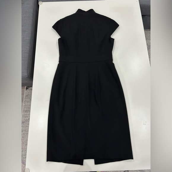 BNWOT Calvin Klein Black button down dress with gold buttons - Picture 2 of 5